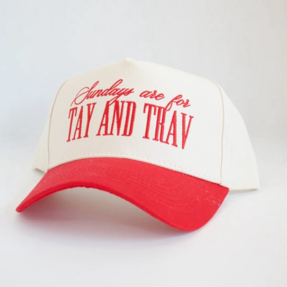Chiefs Taylor & Travis Cap with Embroidered Text - Picture 2 of 4
